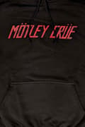 Miniatyrbild 3 av 4: Motley Crue Hoodie Distressed Band Logo Official Unisex Black Pullover