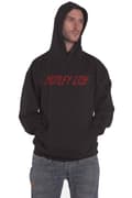 Miniatyrbild 1 av 4: Motley Crue Hoodie Distressed Band Logo Official Unisex Black Pullover