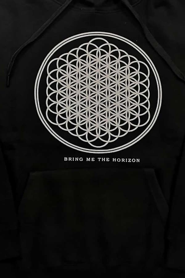 Bring Me The Horizon Hoodie Sempiternal Band Logo Official Unisex Black Pullover