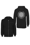 Miniatyrbild 1 av 2: Bring Me The Horizon Hoodie Flower of Life Official Womens Black Zipped