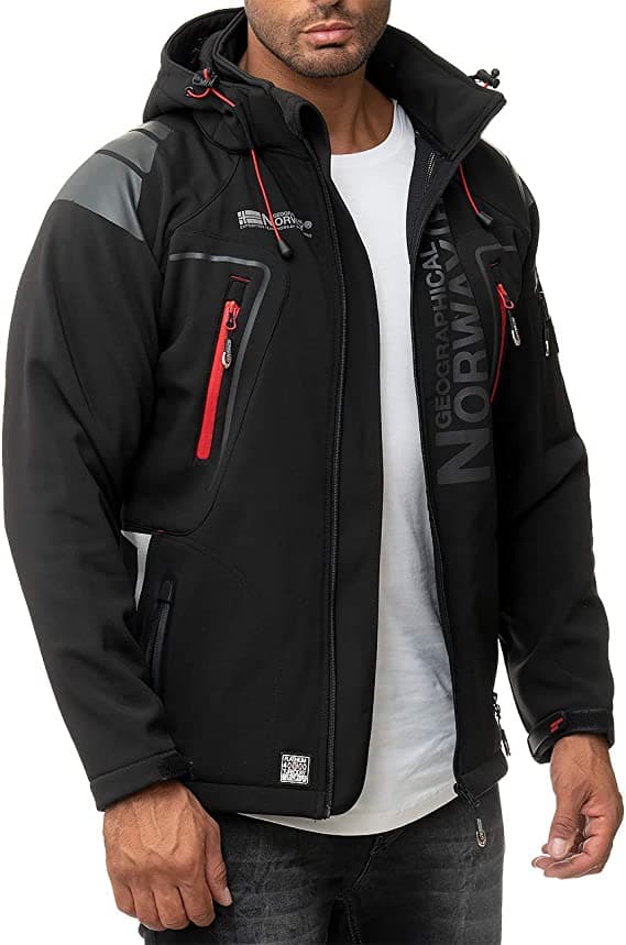 Softshelljacka M Svart Geographical Norway