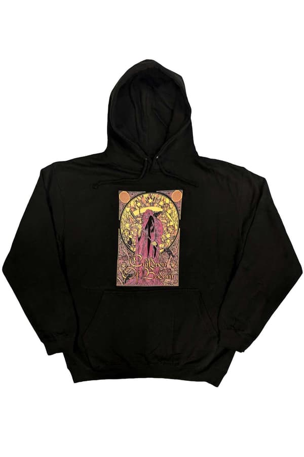 Children Of Bodom Hoodie Nouveau Reaper Band Logo Official Unisex Black Pullover