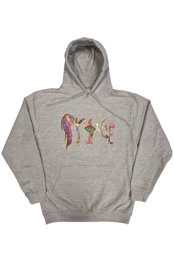 Prince Hoodie 1999 Logo Official Unisex Grey Pullover Grey S