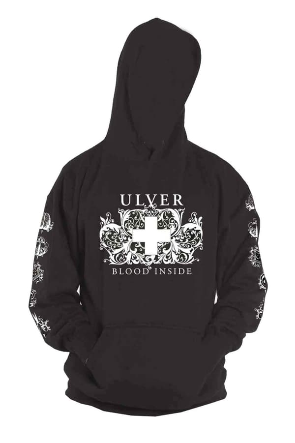 Ulver Hoodie Blood Inside Band Logo Official Mens Black Pullover