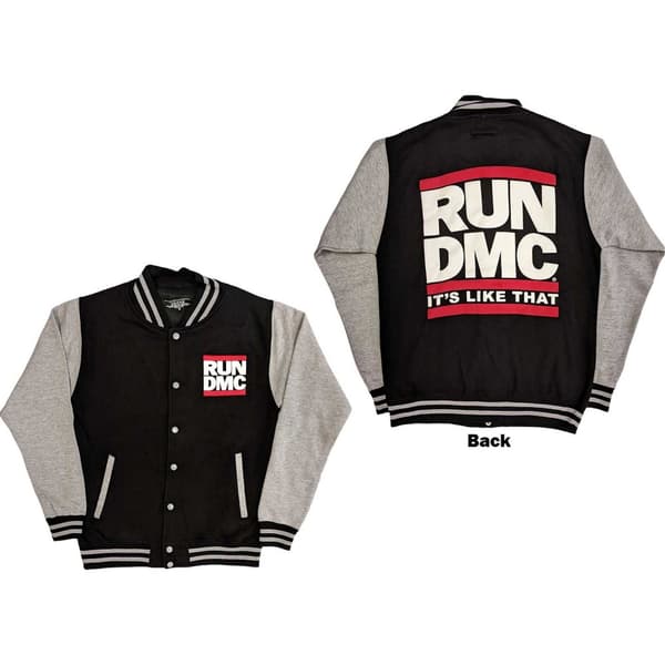 Run DMC Unisex Varsity Jacket: It's Like That (Back Print) (Small)