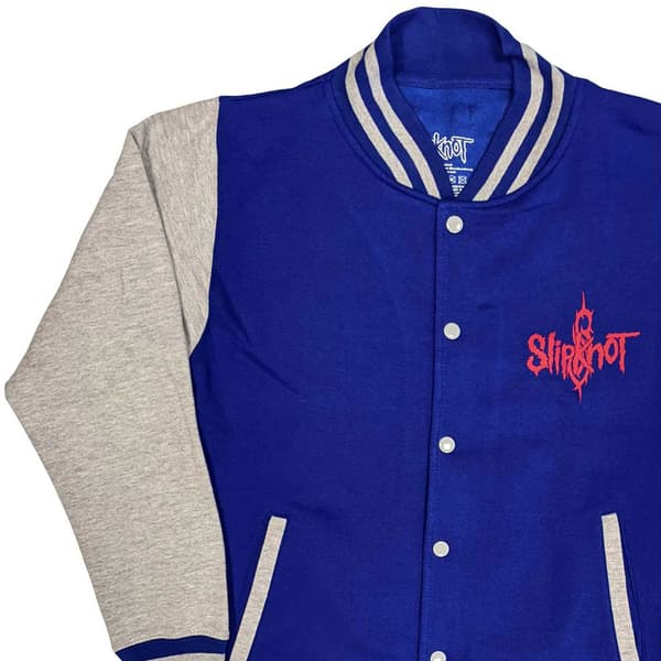 Slipknot Jacket 9 Point Star Band Logo Official Unisex Blue Varsity