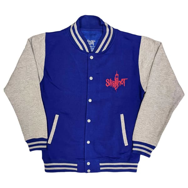 Slipknot Jacket 9 Point Star Band Logo Official Unisex Blue Varsity