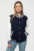 Miniatyrbild 4 av 4: Biggie Smalls Jacket Crown Logo Official Unisex Navy Blue Varsity