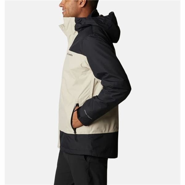 Jakke til Voksne Columbia Electric Peak Sort Beige 2-i-1 Med hætte - XL
