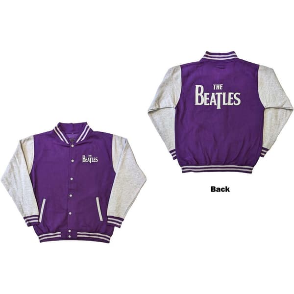 The Beatles Unisex Varsity Jacket: Drop T Logo (Back Print) (X-Large)