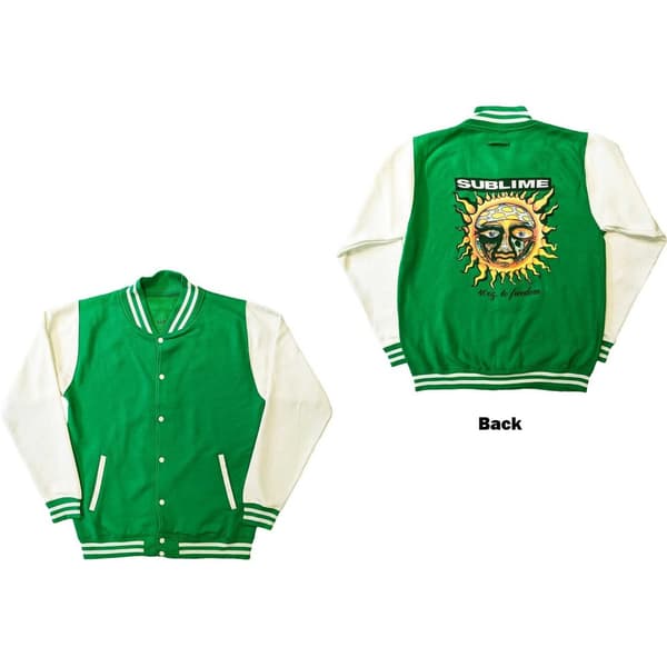 Sublime Unisex Varsity Jacket: 40oz To Freedom (Back Print) (X-Large)