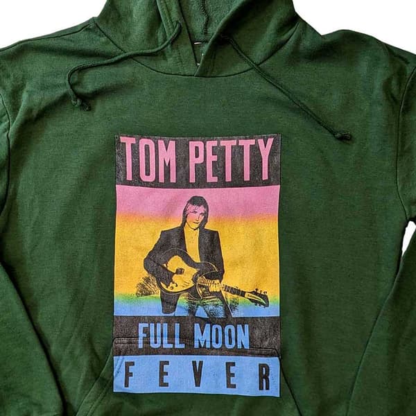 Tom Petty and The Heartbreakers Hoodie Full Moon Fever Official Green Pullover