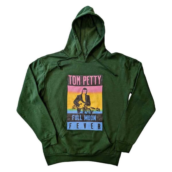 Tom Petty and The Heartbreakers Hoodie Full Moon Fever Official Green Pullover