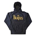 Miniatyrbild 3 av 4: The Beatles Hoodie Gold Drop T Band Logo Official Unisex Navy Blue Pullover
