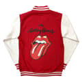 Miniatyrbild 2 av 3: The Rolling Stones Varsity Jacket Classic Tongue Logo Official Unisex Red