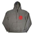 Miniatyrbild 1 av 4: Blur Hoodie Circle Band Logo Official Unisex Grey Zipped