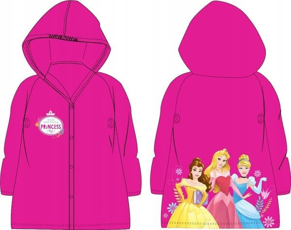 Regnjakke til børn - Disney Princess - Vandtæt