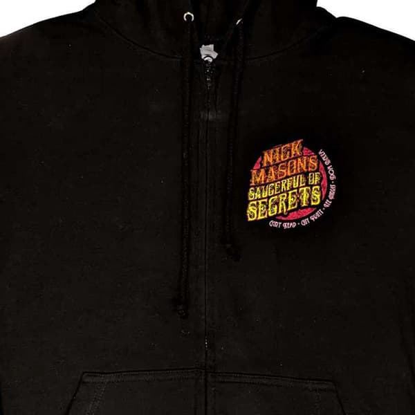 Nick Masons Saucerful of Secrets Hoodie Logo Official Unisex Black Zipped