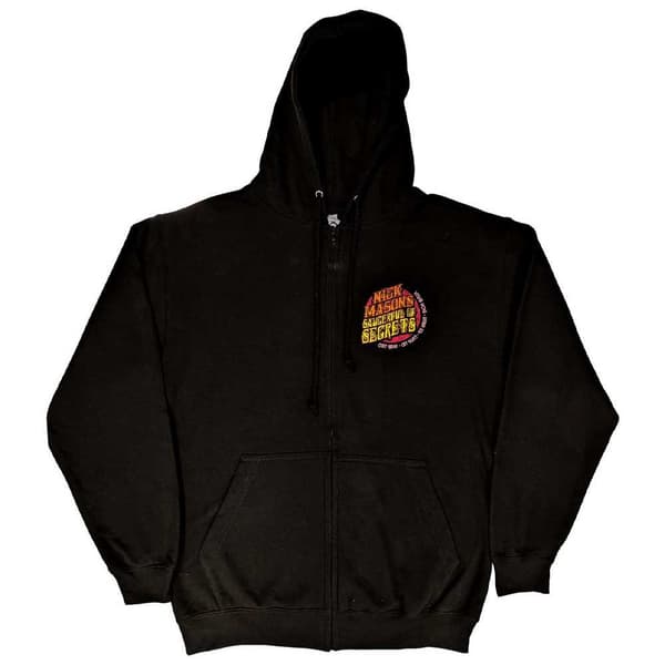 Nick Masons Saucerful of Secrets Hoodie Logo Official Unisex Black Zipped