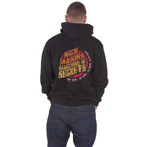 Nick Masons Saucerful of Secrets Hoodie Logo Official Unisex Black Zipped