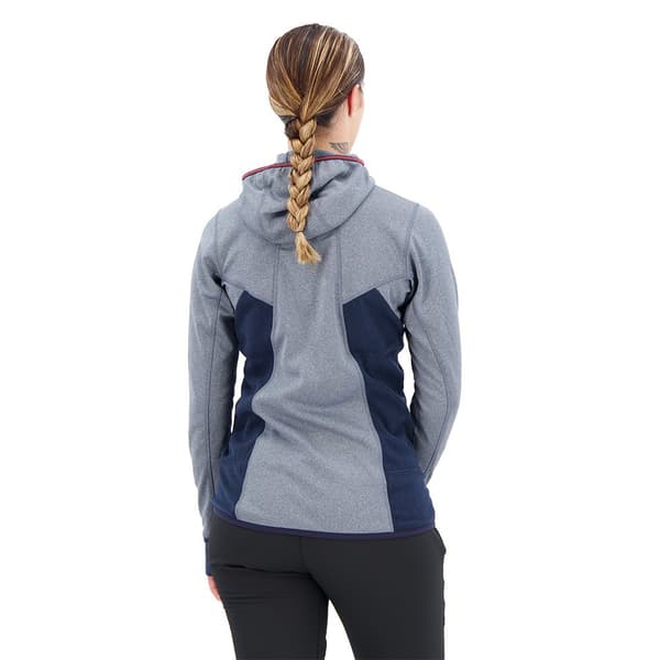 Salewa Fleece Med Hætte Puez Hybrid Polarlite Blå S Kvinde