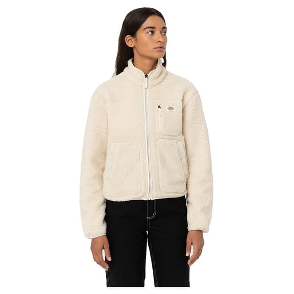 Dickies Fleece Med Fuld Lynlås Mount Hope Beige S Kvinde