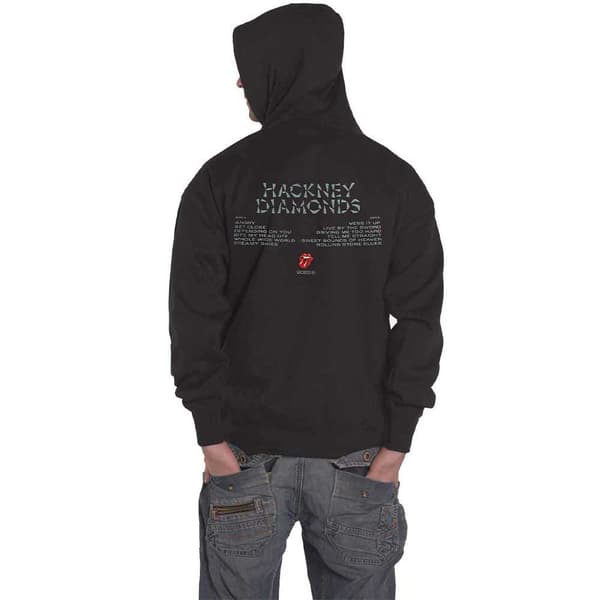 The Rolling Stones Hoodie Hackney Diamonds tracklist Official Mens Pullover