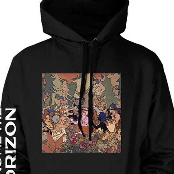 Bring Me The Horizon Hoodie PHSH Cover Official Unisex Black Pullover