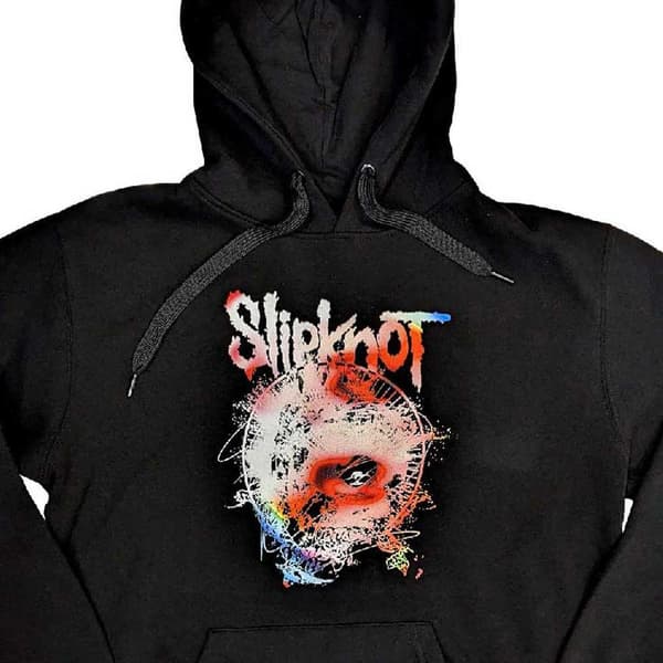 Slipknot Hoodie Death Band Logo Official Unisex Black Pullover