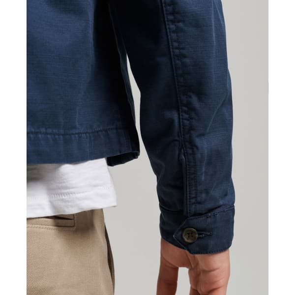 Superdry Jacka Vintage Classic Harrington Blå L Man