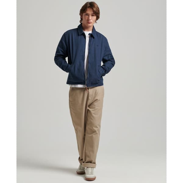 Superdry Jacka Vintage Classic Harrington Blå L Man