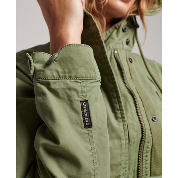 Superdry Jacka Vintage Field Grönt M Kvinna