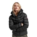 Miniatyrbild 1 av 6: Superdry Vadderad Jacka Fuji Svart S Kvinna
