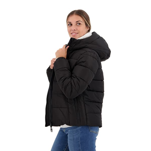Superdry Puffer Takki Spirit Sports Musta XL Nainen