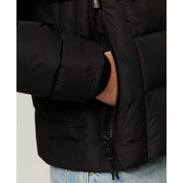Superdry Puffer Takki Spirit Sports Musta XL Nainen