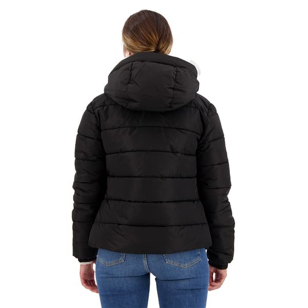 Superdry Puffer Takki Spirit Sports Musta XL Nainen