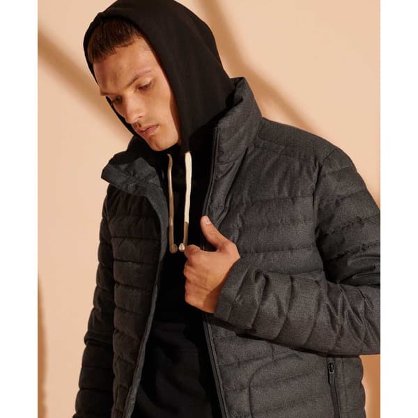 Superdry Jacka Fuji Grå S Man