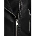 Miniatyrbillede 5 af 7: Jack & Jones Læderjakke Gail Faux Biker Sort XL Kvinde