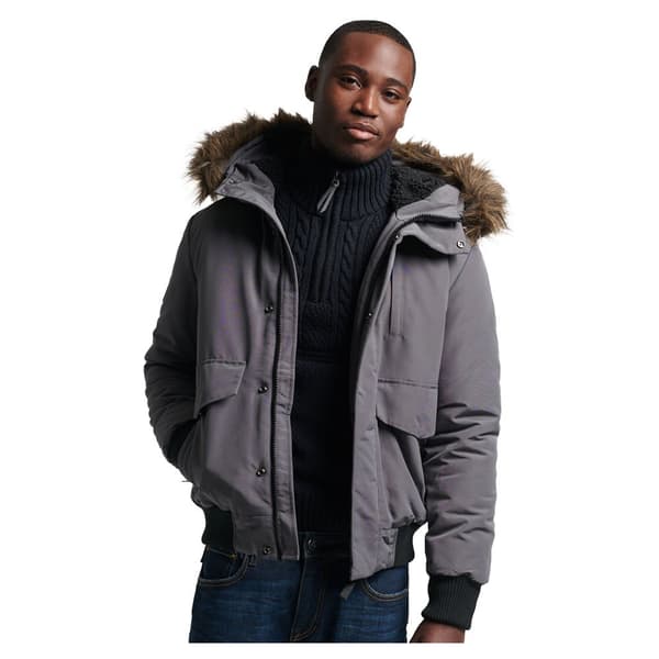 Superdry Bomberjacka Everest Grå L Man