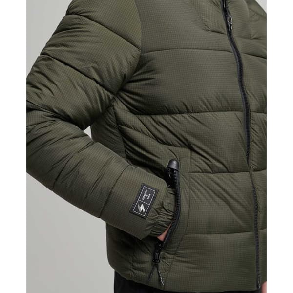 Superdry Takki Non Hooded Sports Puffer Vihreä 2XL Mies