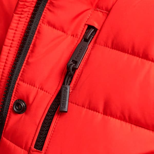 Superdry Jacka Super Fuji Röd S Kvinna