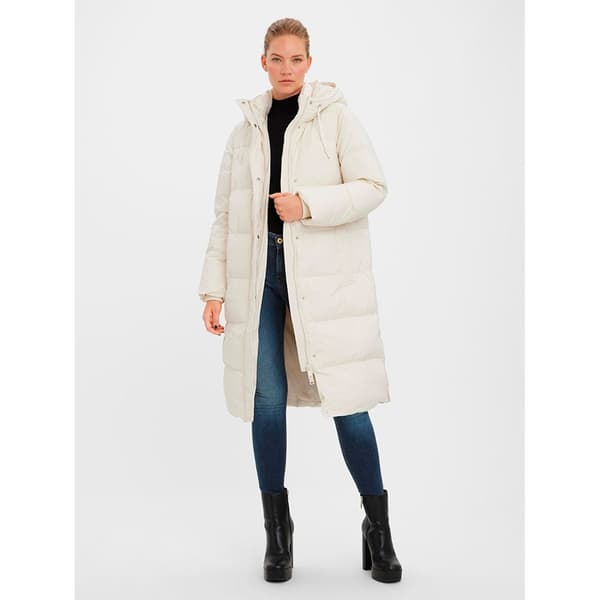 Vero Moda Lång Jacka Erica Holly Vit M Kvinna