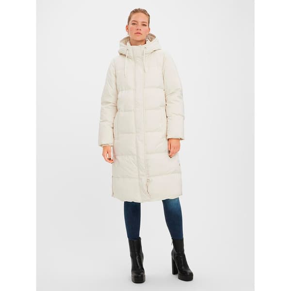 Vero Moda Lång Jacka Erica Holly Vit M Kvinna