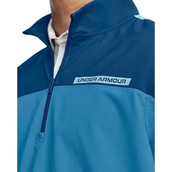 Under Armour Golf Vindjacka Half Zip Jacka Storm Windstrike Blå M
