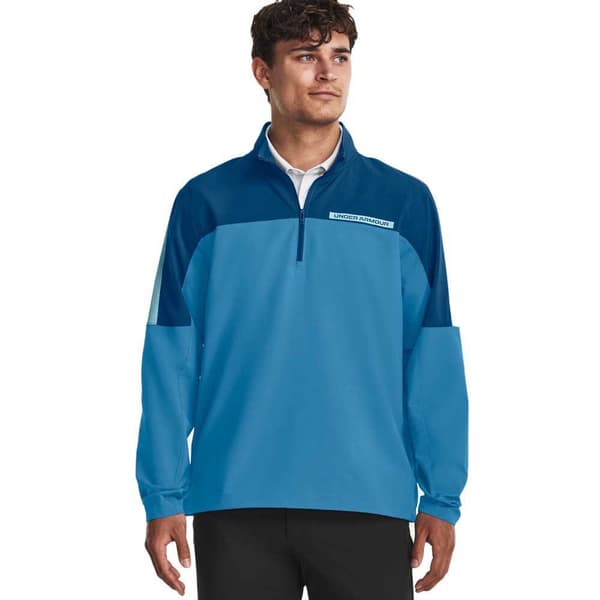 Under Armour Golf Vindjacka Half Zip Jacka Storm Windstrike Blå M