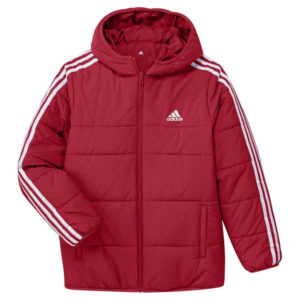 Adidas Jacka 3 Stripes Pad Röd 15-16 Years