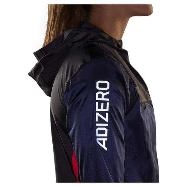Adidas Jacka Adizero Blå S Kvinna