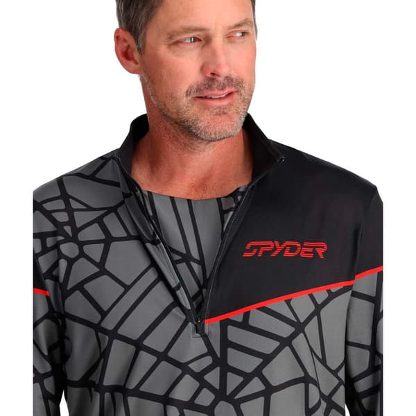 Spyder Tröja Med Halv Dragkedja Vital Svart M Man