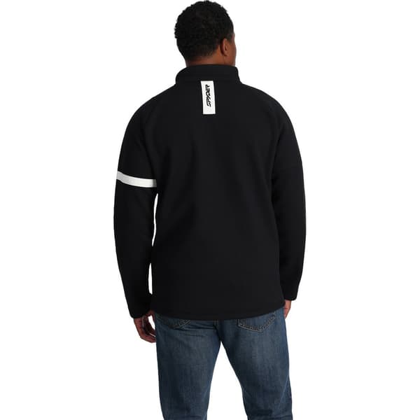 Spyder Täysin Vetoketjullinen Fleece Wengen Bandit Musta L Mies