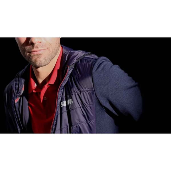 Slam Fleece Active Hood Hybrid Sininen L Mies